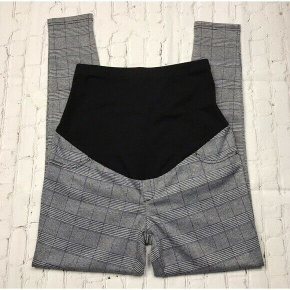 Time and Tru Maternity Multi color Plaid pants.